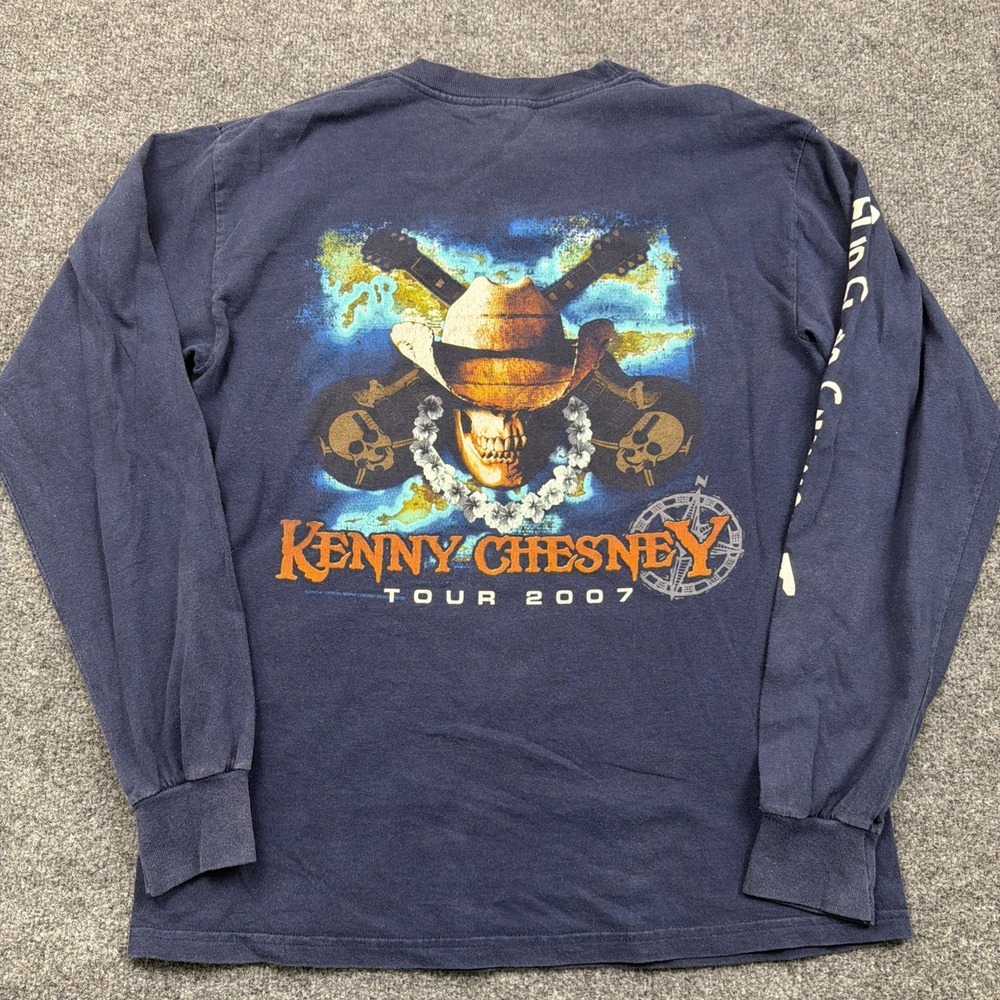 Kenny Chesney T Shirt M 2007 Tour FLIP FLOP SUMMER Country Concert Merch Tee